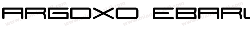 ARGDXO EbarURW Bold字体转换